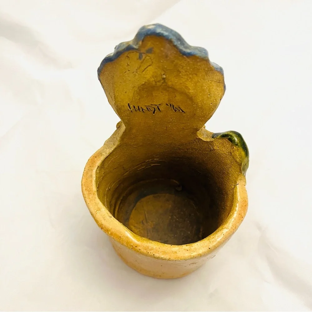 Max Hindt California Pottery, Duck/Chicken Planter, Utensil Holder, VTG EUC